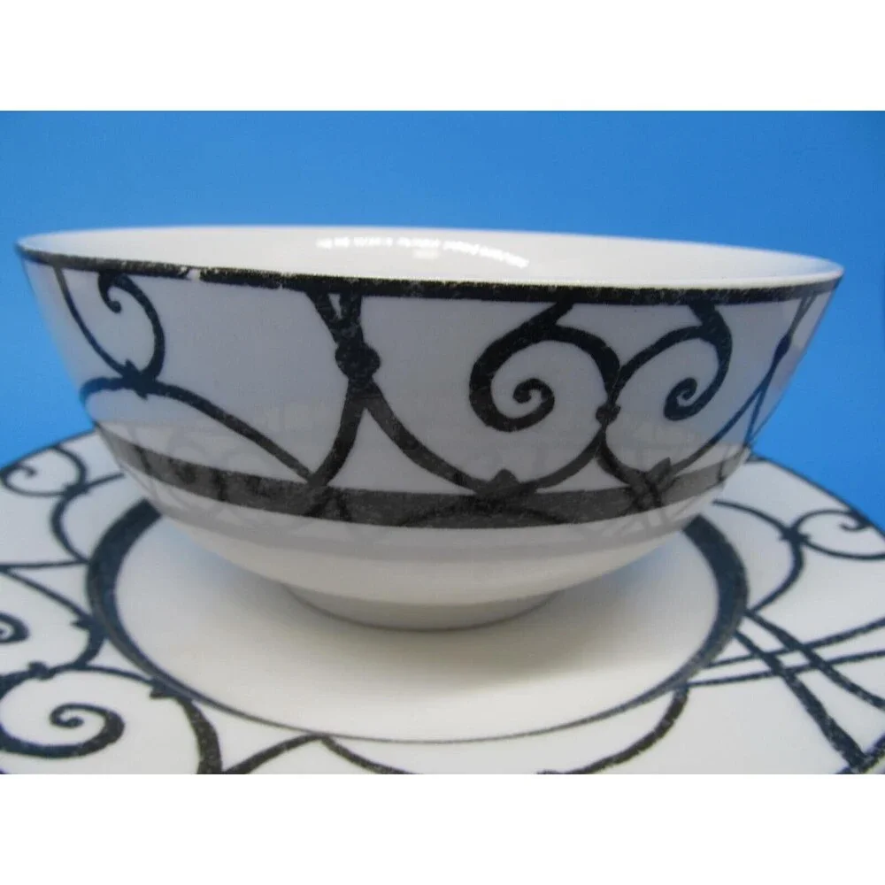 Emeril By Gorham Decatur Street White Dinner Plate 3 Salad Plates And 1 Bowl UC
